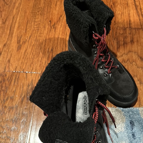 COACH Tyler Shearling Platform Boots - Picture 5 of 6